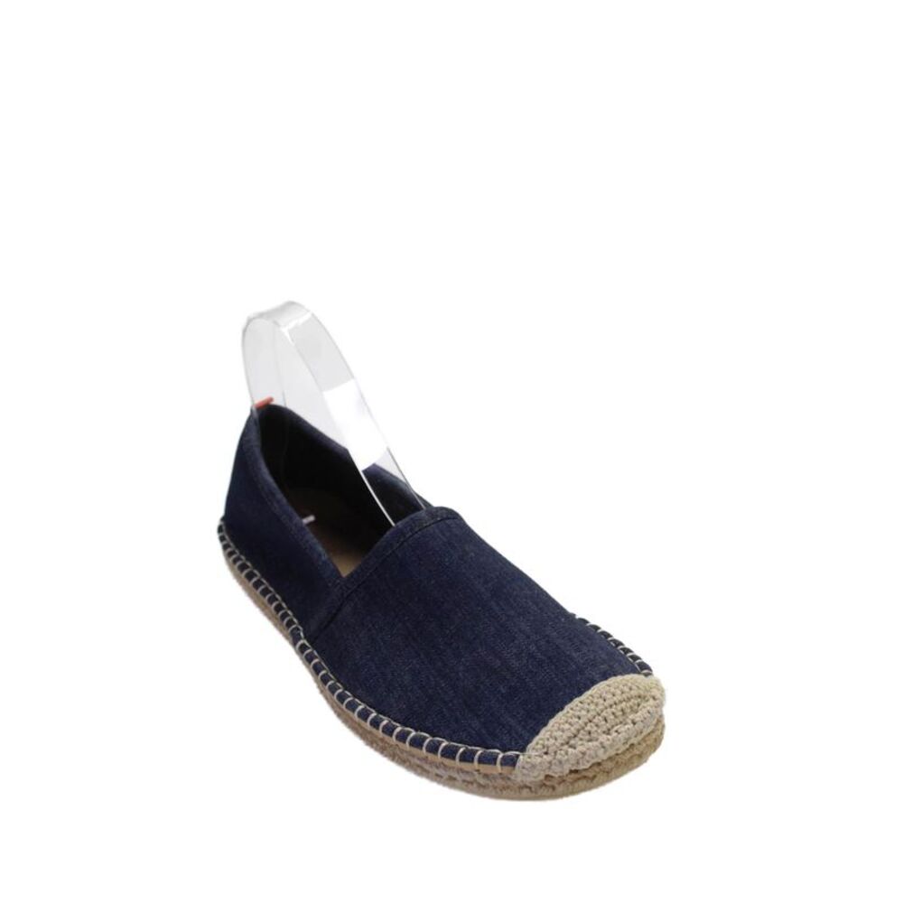 Sea Star Womens Denim Slide On Espadrille Flats Blue Size 10